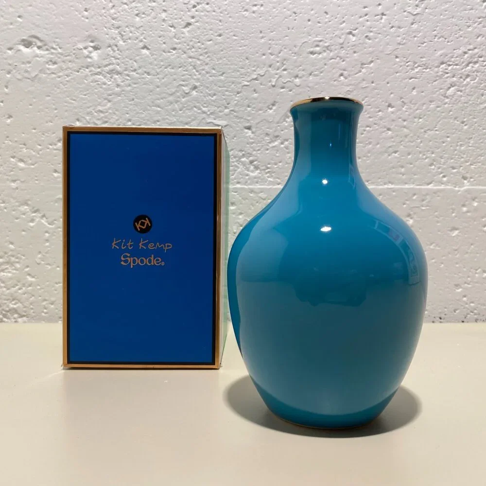 Spode Kit Kemp Calypso 6" Posy Vase - Picture 2 of 6